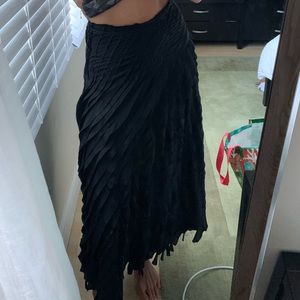 DKNY black maxi skirt